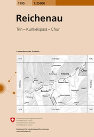 Wandelkaart - Topografische kaart 1195 Reichenau | Swisstopo