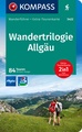 Wandelgids 5422 Wanderführer Wandertrilogie Allgäu | Kompass