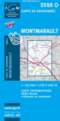 Wandelkaart - Topografische kaart 2528O Montmarault | IGN - Institut Géographique National
