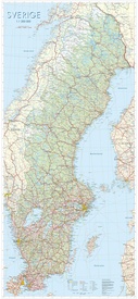Wandkaart Fjällkartan Zweden | Lantmäteriet