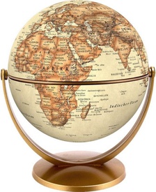 Klassieke wereldbol 34 - Globe Politiek -  Antiek 15 cm | Stellanova
