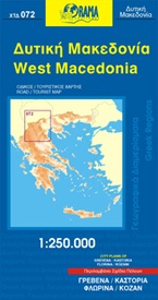Wegenkaart - landkaart 072 West Macedonia - Macedonië | Orama
