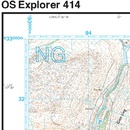 Wandelkaart - Topografische kaart 414 OS Explorer Map Glen Shiel & Kintail Forest | Ordnance Survey