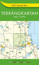 Wandelkaart - Topografische kaart 650 Terrängkartan Sandviken | Lantmäteriet