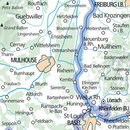 Wandelkaart 02 Outdoorkarte FR Elsass, Vogesen - Alsace / Elsass - Mulhouse - Basel | Kümmerly & Frey