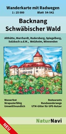 Wandelkaart 54-542 Backnang - Schwäbischer Wald | NaturNavi