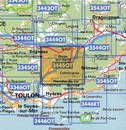 Wandelkaart - Topografische kaart 3445OT Cuers | IGN - Institut Géographique National