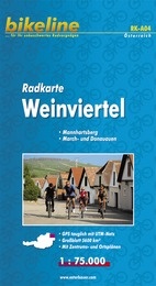 Fietskaart A04 Bikeline Radkarte Weinviertel | Esterbauer