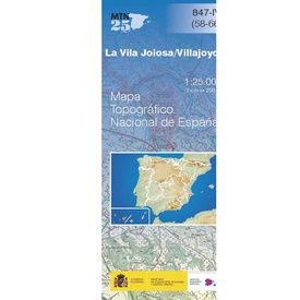 Topografische kaart 847-IV Villajoyosa / La Vila Joiosa | CNIG - Instituto Geográfico Nacional