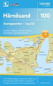 Wandelkaart - Topografische kaart 100 Sverigeserien Härnösand | Norstedts