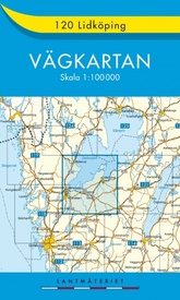 Wegenkaart - landkaart 120 Vägkartan Lidköping | Lantmäteriet