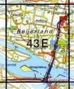 Topografische kaart - Wandelkaart 43E Numansdorp | Kadaster