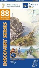 Topografische kaart - Wandelkaart 88 Discovery Cork (Dunmanus Bay) | Ordnance Survey Ireland