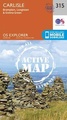 Wandelkaart - Topografische kaart 315 OS Explorer Map | Active Carlisle, Brampton, Longtown, Gretna Green | Ordnance Survey