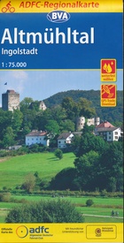 Fietskaart ADFC Regionalkarte Altmühltal - Ingolstadt | BVA BikeMedia