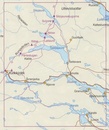 Wandelkaart - Topografische kaart BD11 Fjällkartan Tjamotis | Lantmäteriet
