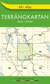 Wandelkaart - Topografische kaart 681 Terrängkartan Alby | Lantmäteriet