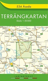 Wandelkaart - Topografische kaart 534 Terrängkartan Aseda | Lantmäteriet