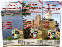 Starterset Harzer Wandernadel, m. 1 Buch, m. 1 Buch, m. 3 Karte