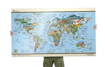 Wereldkaart Bucketlistmap re-writable | Awesome Maps