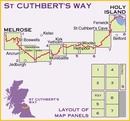 Wandelkaart St Cuthbert's Way | Harvey Maps