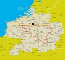 Fietskaart 19 Fietsroute-Netwerk  Zuideifel en Ardennen - noord Luxemburg | Sportoena