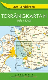 Wandelkaart - Topografische kaart 504 Terrängkartan Landskrona | Lantmäteriet