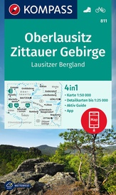 Wandelkaart 811 Oberlausitz - Zittauer Gebirge | Kompass