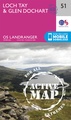 Wandelkaart - Topografische kaart 51 Landranger Active Loch Tay / Glen Dochart | Ordnance Survey