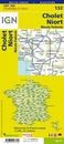 Fietskaart - Wegenkaart - landkaart 132 Cholet - Niort - Montaigu - La Roche Sur Yon - Parthenay | IGN - Institut Géographique National