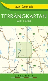 Wandelkaart - Topografische kaart 634 Terrängkartan Östmark | Lantmäteriet
