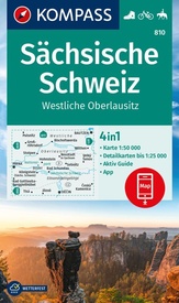 Wandelkaart 810 Sächsische Schweiz | Kompass