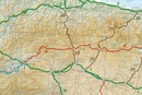 Pelgrimsroute (kaart) - Wandelkaart Camino de Santiago in Spanje | CNIG - Instituto Geográfico Nacional