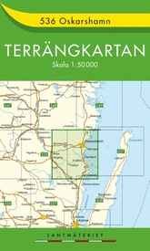 Wandelkaart - Topografische kaart 536 Terrängkartan Oskarshamn | Lantmäteriet