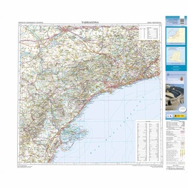 Wegenkaart - landkaart Mapa Provincial Tarragona | CNIG - Instituto Geográfico Nacional