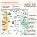 Wandelkaart - Topografische kaart 190 OS Explorer Map Malvern Hills, Bredon Hill | Ordnance Survey