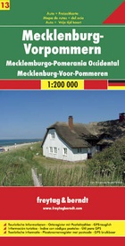 Wegenkaart - landkaart 13 Mecklenburg West - Vorpommern | Freytag & Berndt