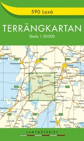 Wandelkaart - Topografische kaart 590 Terrängkartan Laxå | Lantmäteriet
