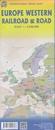 Spoorwegenkaart Europe Western Railroad & Road | ITMB