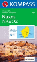 Wandelkaart 246 Naxos | Kompass