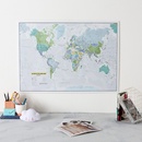 Wereldkaart Glow in the dark world map, 84 x 60 cm | Maps International