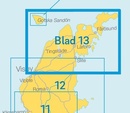 Wandelkaart - Topografische kaart 13 Sverigeserien Norra Gotland noord | Norstedts
