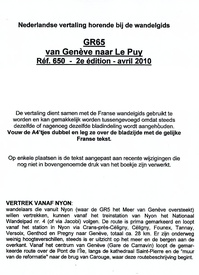 Wandelgids - Pelgrimsroute Vertaling GR65 Geneve - Le Puy | FFRP