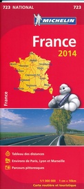Wegenkaart - landkaart 723 Frankrijk in boekvorm | Michelin