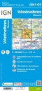 Wandelkaart - Topografische kaart 2841OT Vézénobres | IGN - Institut Géographique National