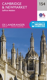 Wandelkaart - Topografische kaart 154 Landranger Cambridge & Newmarket, Saffron Walden | Ordnance Survey
