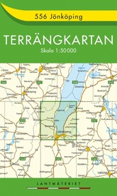 Wandelkaart - Topografische kaart 556 Terrängkartan Jönköping | Lantmäteriet