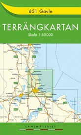 Wandelkaart - Topografische kaart 651 Terrängkartan Gävle | Lantmäteriet