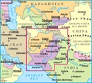 Wegenkaart - landkaart Pakistan & Afghanistan | Gizi Map