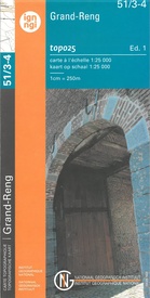 Wandelkaart - Topografische kaart 51/3-4 Quévy - Rouveroy - Grand Reng – Auinois | NGI - Nationaal Geografisch Instituut